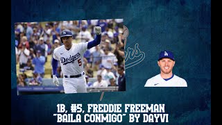 2022 FREDDIE FREEMAN OFFICIAL WALKUP SONG amp HIGHLIGHTS  quotBaila Conmigoquot  Dodgers Baseball [upl. by Yniattirb]