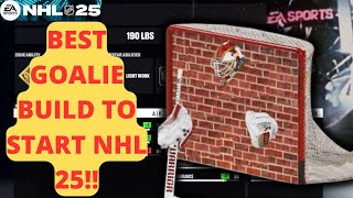 THE GOATED GOALIE BUILD OF EASHL NHL 25 WORLD OF CHEL BRICK WALL GOALIE BUILD [upl. by Sands295]