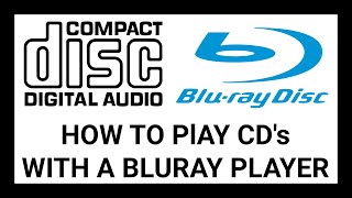 How to Play CDs on a Bluray Player  Easy Tutorial [upl. by Naynek]