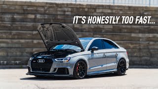 HOW FAST IS A STAGE 2 TUNED AUDI RS3 [upl. by Okiram]