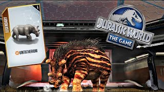 UINTATHERIUM AL NIVEL 40 ES UN VERDADERO TANQUE Jurassic world the game [upl. by Yahsat]