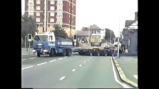 Heavy Haulage Scammell LorriesEconofreight Transformer Move From Hawker Siddeley Walthamstow [upl. by Cooper]