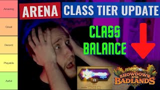 A NEW Arena Overlord Class Balance and Tier List Update  Hearthstone Badlands [upl. by Kippar]