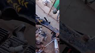 Take automobile vlog welding  Raza Auto Engineering Works Mithi machine rod rollingscrapper [upl. by Aicenav150]