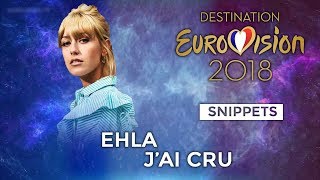 SNIPPETS  Ehla  Jai cru Destination Eurovision  Eurovision [upl. by Aeslek]