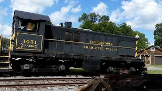 Switching operations at the Cooperstown amp Charlotte valley railway Railfan Day [upl. by Loree25]