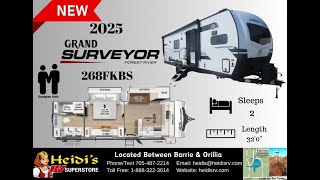 2025 GRAND SURVEYOR 268FKBS FLOORPLAN [upl. by Nanaek993]