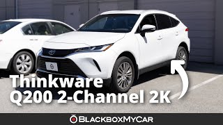 Thinkware Q200 2CH 2K QHD Dash Cam x 2023 Toyota Venza Installation  BlackboxMyCar [upl. by Aivatahs846]