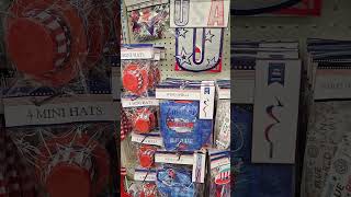 DOLLAR TREE PATRIOTIC DECOR 2024 4TH OF JULY DECOR SHOPPING [upl. by Yllak386]