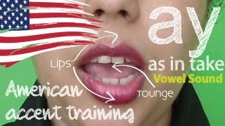 American Accent Training  Part 02  Vowel sound AY  Free English Lesson  ESL [upl. by Joycelin]