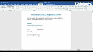 Parte I Las Conversiones de Magnitudes Fisicas en Microsoft Word microsoftword [upl. by Aronek508]