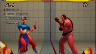 Street Fighter 4  ChunLi HARD Trials Combos Challenge Mode [upl. by Nadabus868]