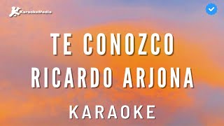 Ricardo Arjona  Te conozco Karaoke Instrumental con coros [upl. by Siuqram]