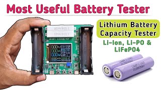 Battery Capacity Tester for Lithium Battery 18650 Cell [upl. by Ramu]