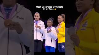 Thats a lot of Medals 🤯 gymnastics wag simonebiles medal top3 [upl. by Ssirk]