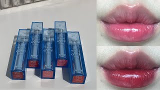 Swatch Merzy The Watery Dew tint Ver 4  Son thạch mới của Merzy nhiều màu xinh  Thanhnu00 [upl. by Veda188]