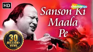 Sanson Ki Mala Pe Original Song by Nusrat Fateh Ali Khan  Video Song With Lyrics  Sad Song [upl. by Terrence]