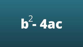 What does the discriminant tell us [upl. by Schaefer]