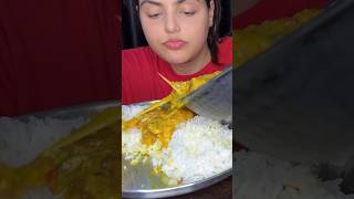 Spicy Fish CurryKatla Kalia Moong Dal with Fish Head Macher matha die dal shortsvideo mukbang [upl. by Charil]