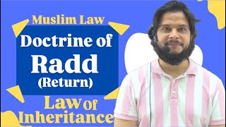 Doctrine of Radd Return  Muslim Law of Inheritance  Practical Calculations  Judiciary Mains [upl. by Gardy358]