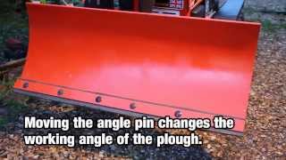 How a Westwood Mower Snow Plough Attaches Dozer Blade [upl. by Reinal]