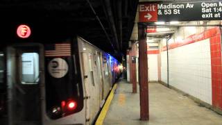 IND R160 World Trade Center Bound E and Queens Bound E F at 53rd Street  5th Avenue [upl. by Aicnom]