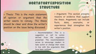 presentation about hortatory exposition text [upl. by Enybor]