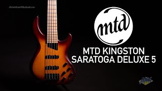 MTD Kingston Saratoga Deluxe 5String Bass Guitar  Vintage JBass to Modern Tones [upl. by Merwin]