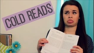 Cold Reading Audition Tips [upl. by Klockau3]