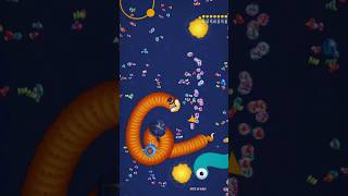 😱WORMSZONEIO😱 GIANT SLITHER SNAKE TOP 01Epic WormsZone Best Gameplayshortsytshorts snake worms [upl. by Coltson]