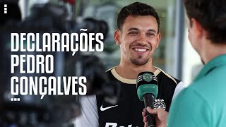 Pedro Gonçalves quotO que mais queremos é conquistar títulosquot [upl. by Ahsiemal958]