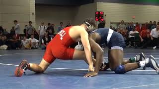 174 lbs Semi Final Mack Lewnes Cornell vs Ed Ruth Penn State [upl. by Susanne770]