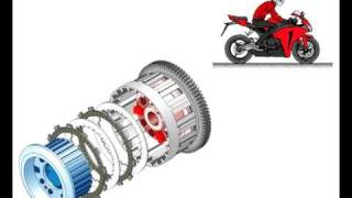 2008 CBR1000RR Unique Honda Assist Slipper Clutch Animation [upl. by Joly]