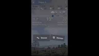 YoWindow Weather app Alarm clock on Android [upl. by Lemrej]