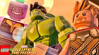 HULK E THOR REVANCHE CONTRA O THANOS no LEGO Marvel Super Heroes MOD Cutscene [upl. by Elayne]