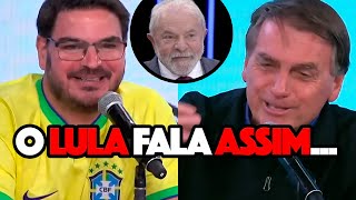 BOLSONARO DEBOCHA DE LULA AO IMITÁLO NO PÂNICO  2022 219 [upl. by Themis752]