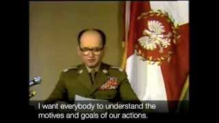 Jaruzelski declares martial law in Poland English subtitles [upl. by Anidem920]