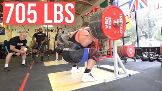 Squats Stones and Truck Pull  2 Weeks To Worlds Strongest Man [upl. by Lyrred]