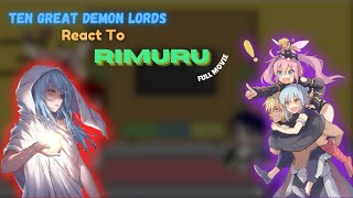 Ten Great Demon Lords React To Rimuru  Full Movie  Tensura  GCRV [upl. by Corbet292]