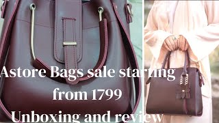 Astore Bags clearance sale✅Astore Bags starting from 1799🛍️astore bags unboxing quality and review [upl. by Monia]