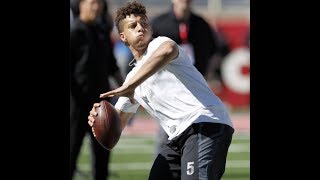 Pat Mahomes 80 Yard Throw at Pro Day BEST VIEW [upl. by Kizzie]