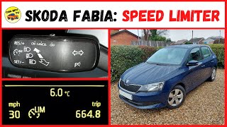 Skoda Fabia Mk3 Speed Limiter How To Use Speed Limiter [upl. by Anadroj]