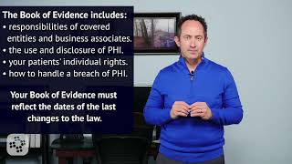 Policies Procedures and the Book of Evidence  HIPAA Training Course for Leaders [upl. by Tijnar]