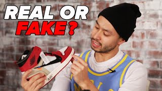 Sneakerheads Try To Spot The Fake Jordans [upl. by Stoller265]