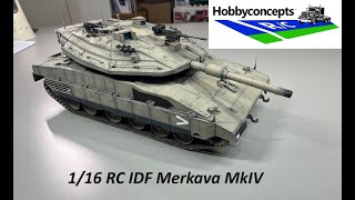 116 RC IDF Merkava MkIV Tank  Unboxing Review amp Painting  Heng Long [upl. by Lorac]