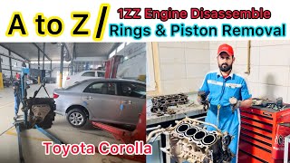 A to Z1ZZ engine removal and disassembly [upl. by Yeslehc]