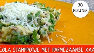 Makkelijk recept Rucola stamppot met Parmezaanse kaas [upl. by Nahn]