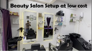 Beauty salon setup at low budget [upl. by Htnnek287]