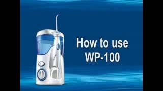 Short Video On How To Use The Waterpik WP100 Ultra Water Flosser [upl. by Kronick]