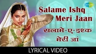 Salam e Ishq with lyrics  सलाम ए इश्क़ गाने के बोल  Muqaddar ka Sikandar  Rekha  Amitabh Bachchan [upl. by Ahsitruc]